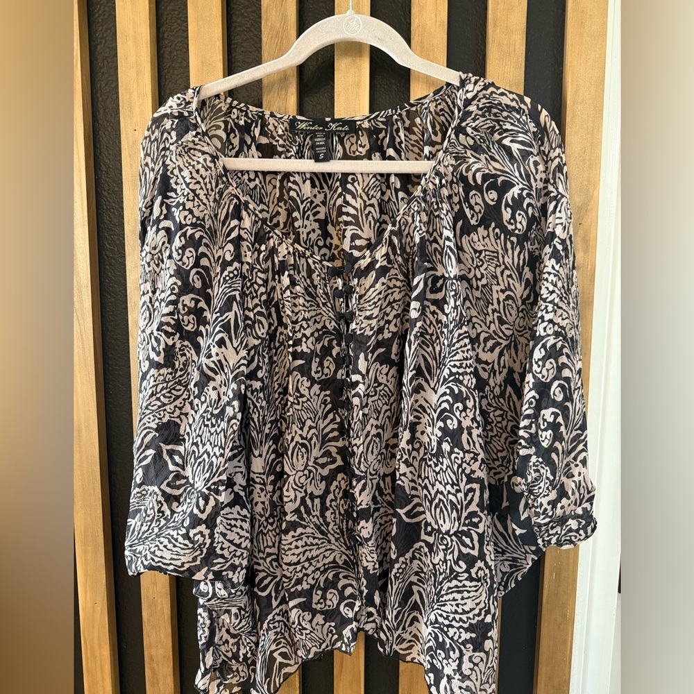 Winter Kate Sheer Floral Blouse